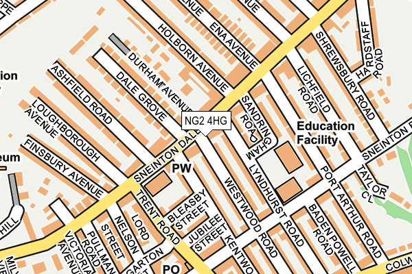 NG2 4HG map - OS OpenMap – Local (Ordnance Survey)