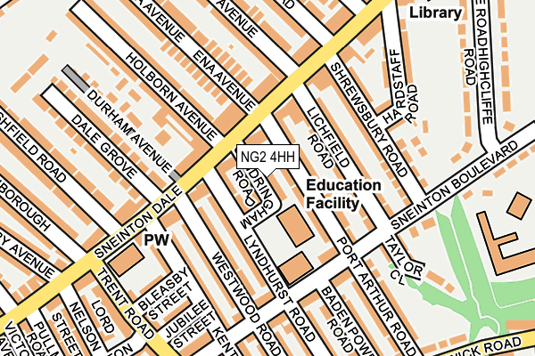 NG2 4HH map - OS OpenMap – Local (Ordnance Survey)