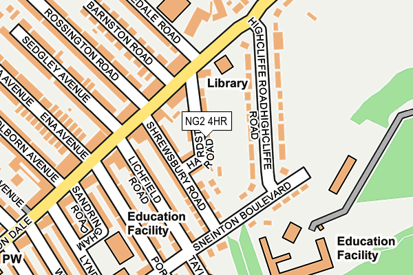 NG2 4HR map - OS OpenMap – Local (Ordnance Survey)