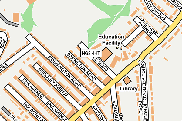 NG2 4HT map - OS OpenMap – Local (Ordnance Survey)