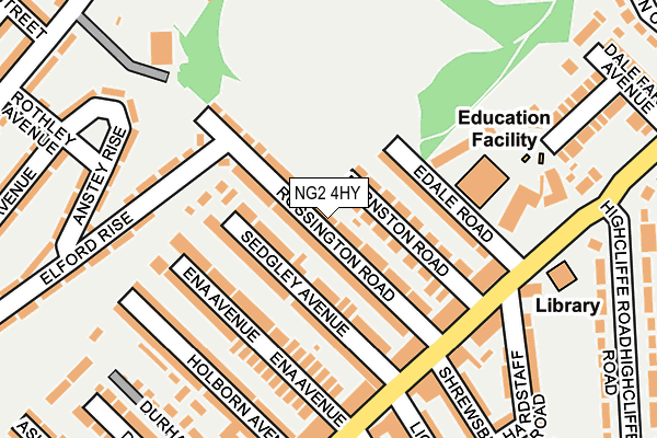 NG2 4HY map - OS OpenMap – Local (Ordnance Survey)