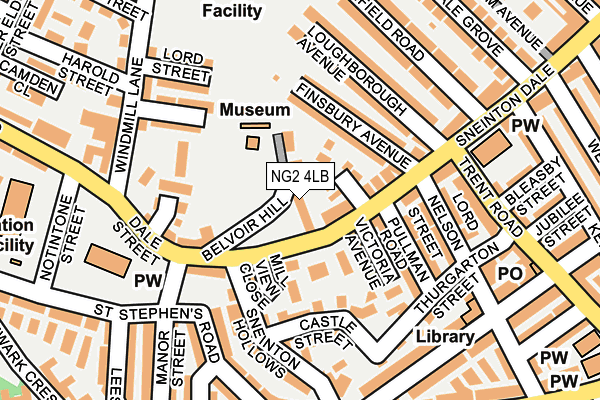 NG2 4LB map - OS OpenMap – Local (Ordnance Survey)