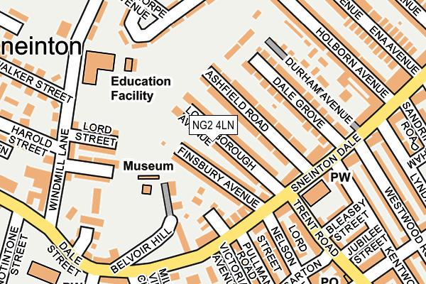 NG2 4LN map - OS OpenMap – Local (Ordnance Survey)