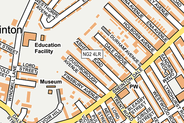 NG2 4LR map - OS OpenMap – Local (Ordnance Survey)