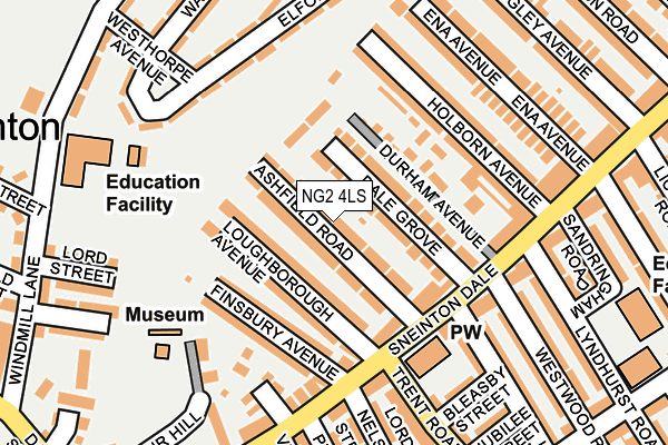 NG2 4LS map - OS OpenMap – Local (Ordnance Survey)