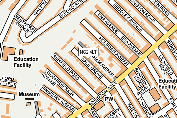 NG2 4LT map - OS OpenMap – Local (Ordnance Survey)