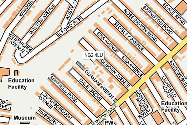NG2 4LU map - OS OpenMap – Local (Ordnance Survey)