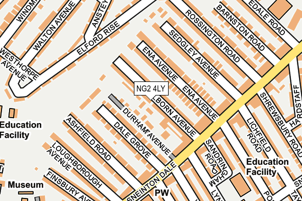 NG2 4LY map - OS OpenMap – Local (Ordnance Survey)