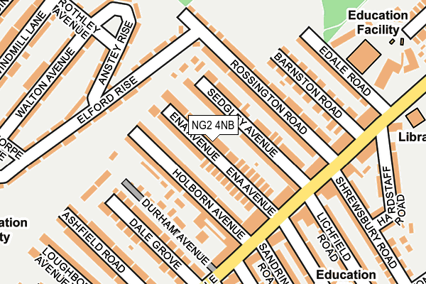 NG2 4NB map - OS OpenMap – Local (Ordnance Survey)
