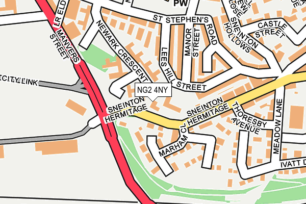 NG2 4NY map - OS OpenMap – Local (Ordnance Survey)