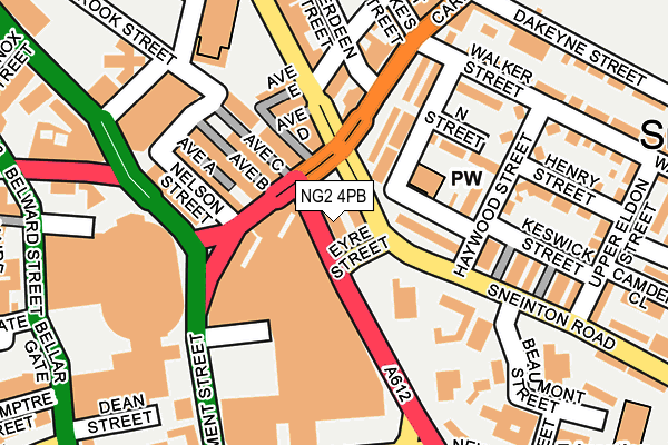 NG2 4PB map - OS OpenMap – Local (Ordnance Survey)