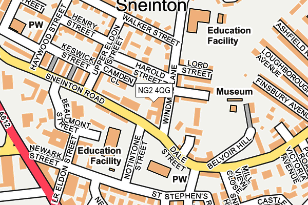 NG2 4QG map - OS OpenMap – Local (Ordnance Survey)