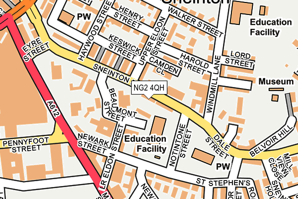 NG2 4QH map - OS OpenMap – Local (Ordnance Survey)