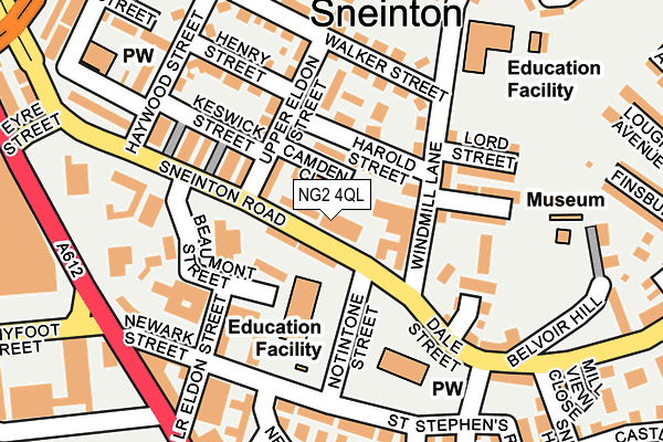 NG2 4QL map - OS OpenMap – Local (Ordnance Survey)