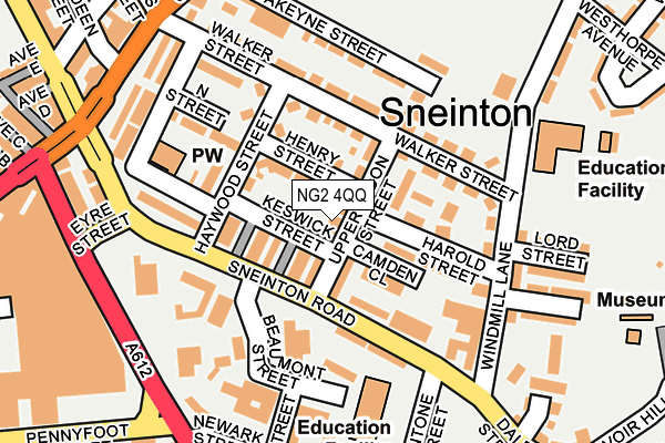 NG2 4QQ map - OS OpenMap – Local (Ordnance Survey)