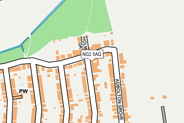 NG2 5AQ map - OS OpenMap – Local (Ordnance Survey)