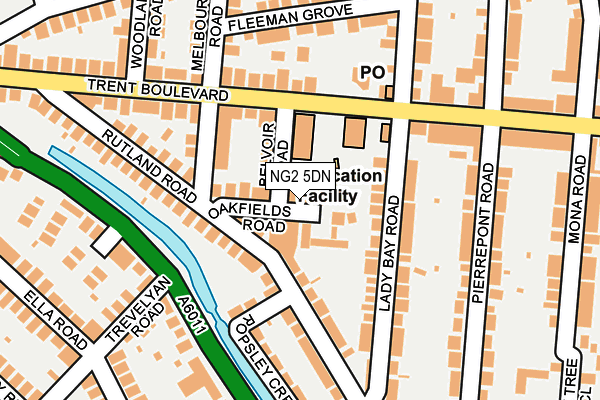 NG2 5DN map - OS OpenMap – Local (Ordnance Survey)