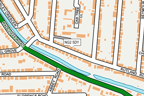 NG2 5DY map - OS OpenMap – Local (Ordnance Survey)