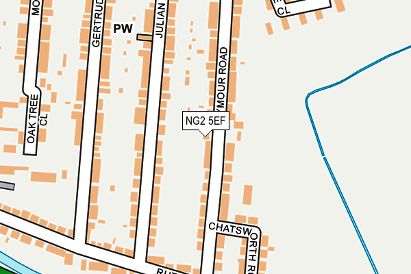 NG2 5EF map - OS OpenMap – Local (Ordnance Survey)
