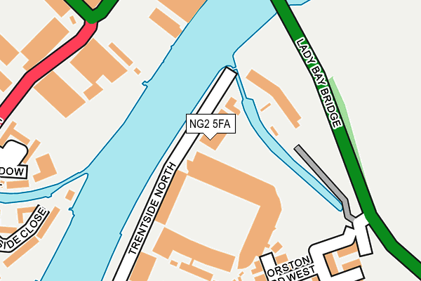 NG2 5FA map - OS OpenMap – Local (Ordnance Survey)
