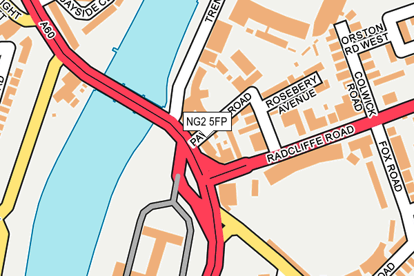 NG2 5FP map - OS OpenMap – Local (Ordnance Survey)