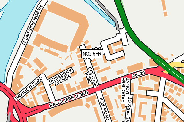 NG2 5FR map - OS OpenMap – Local (Ordnance Survey)