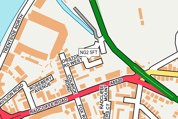 NG2 5FT map - OS OpenMap – Local (Ordnance Survey)