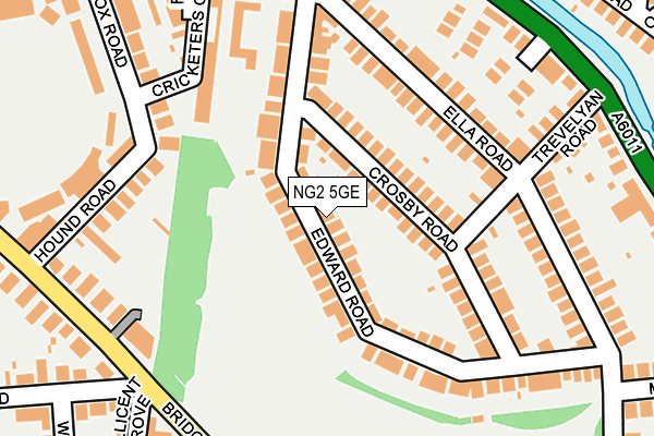 NG2 5GE map - OS OpenMap – Local (Ordnance Survey)