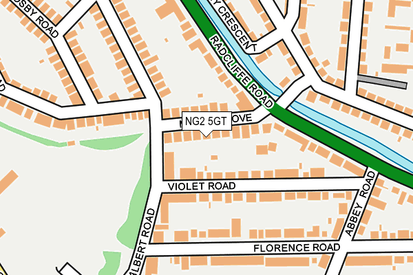 NG2 5GT map - OS OpenMap – Local (Ordnance Survey)