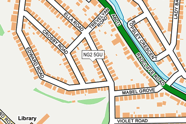 NG2 5GU map - OS OpenMap – Local (Ordnance Survey)