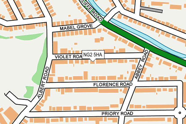 NG2 5HA map - OS OpenMap – Local (Ordnance Survey)