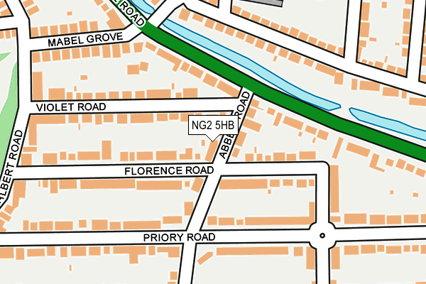 NG2 5HB map - OS OpenMap – Local (Ordnance Survey)