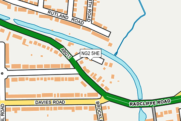 NG2 5HE map - OS OpenMap – Local (Ordnance Survey)