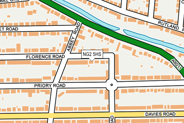 NG2 5HS map - OS OpenMap – Local (Ordnance Survey)