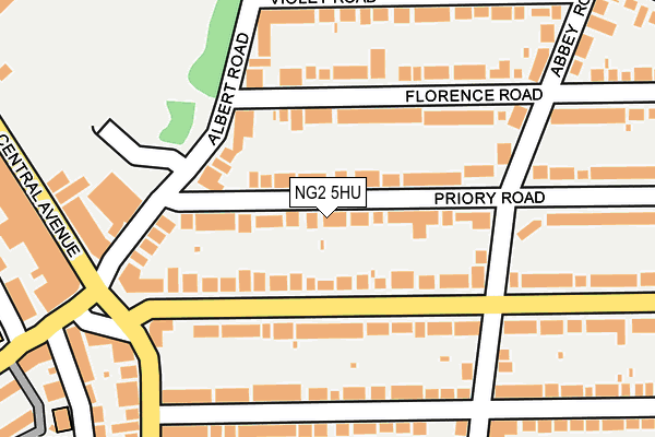 NG2 5HU map - OS OpenMap – Local (Ordnance Survey)