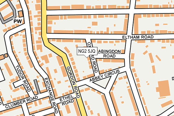 NG2 5JQ map - OS OpenMap – Local (Ordnance Survey)