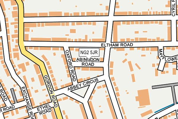 NG2 5JR map - OS OpenMap – Local (Ordnance Survey)