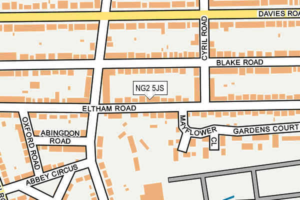 NG2 5JS map - OS OpenMap – Local (Ordnance Survey)