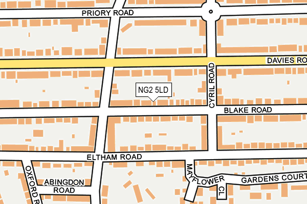 NG2 5LD map - OS OpenMap – Local (Ordnance Survey)