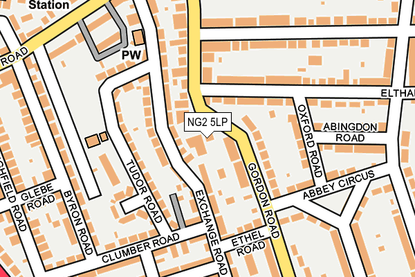 NG2 5LP map - OS OpenMap – Local (Ordnance Survey)