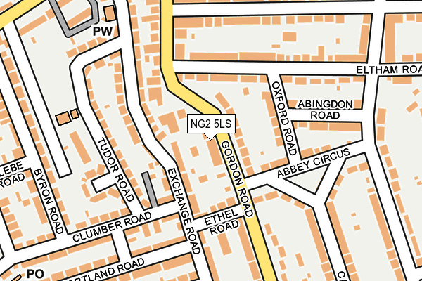 NG2 5LS map - OS OpenMap – Local (Ordnance Survey)