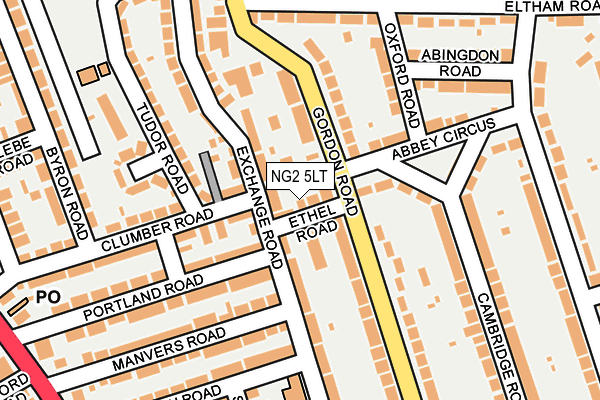 NG2 5LT map - OS OpenMap – Local (Ordnance Survey)