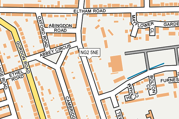 NG2 5NE map - OS OpenMap – Local (Ordnance Survey)