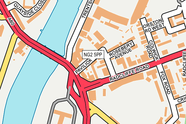 NG2 5PP map - OS OpenMap – Local (Ordnance Survey)