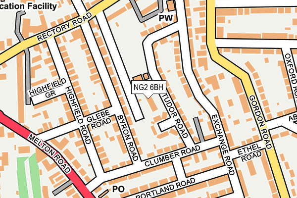 NG2 6BH map - OS OpenMap – Local (Ordnance Survey)
