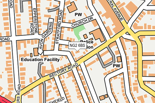 NG2 6BS map - OS OpenMap – Local (Ordnance Survey)