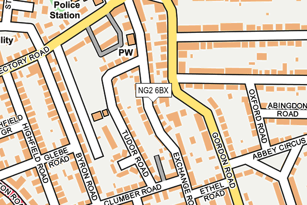 NG2 6BX map - OS OpenMap – Local (Ordnance Survey)