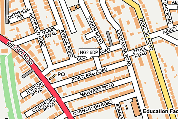 NG2 6DP map - OS OpenMap – Local (Ordnance Survey)