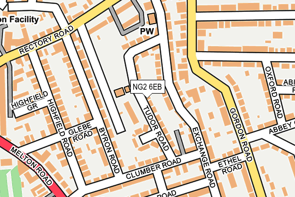 NG2 6EB map - OS OpenMap – Local (Ordnance Survey)