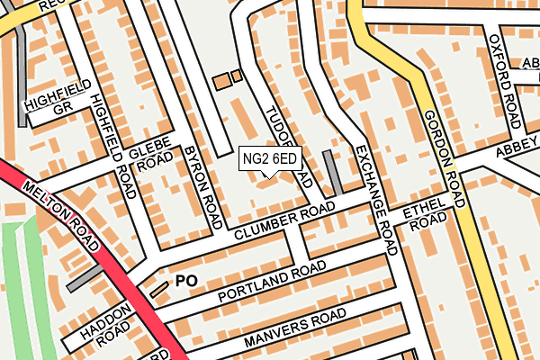 NG2 6ED map - OS OpenMap – Local (Ordnance Survey)
